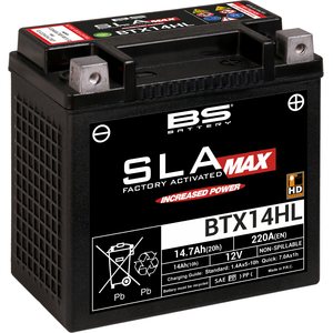 BS Battery BTX14HL (FA) SLA MAX - Sealed & Activated