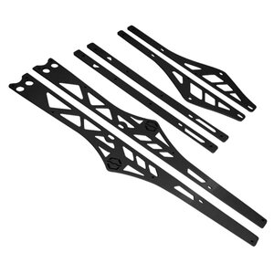 Kimpex Itek Rail stiffeners powdercoated black Polaris 163"