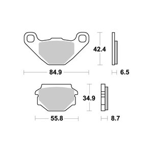SBS Brakepads Ceramic (651HF)