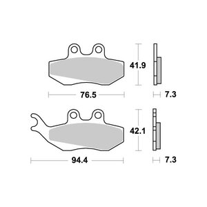 SBS Brakepads Ceramic (689HF)