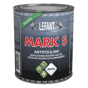 Lefant Mark 5 -Semi Hard antifouling-maali valkoinen 2,5l
