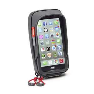 Givi älypuhelin/GPS tasku Iphone 8, 7, Galaxy S6 ohjaustanko kiinnityksellä