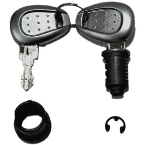 Givi Key for case lock with silver handle