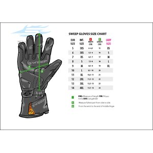 Sweep Nahkahanska Diamond WP Lady, musta/valk. XL