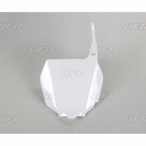 UFO Etunumerokilpi RM125/250 01-,RMZ250/450 Valkoinen 041