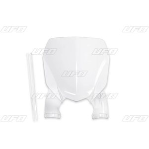 UFO Stadium Front Number plate YZF250 19- /450 18- White 046