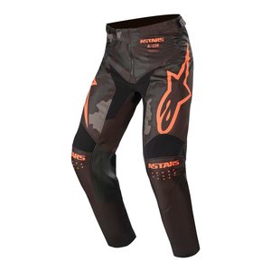 Alpinestars Racer Tactical Housut Musta/Harm. Camo/Oranssi Fluo 30