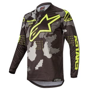 Alpinestars Racer Tactical Paita Musta/Harmaa Camo/Kelt. Fluo XXL