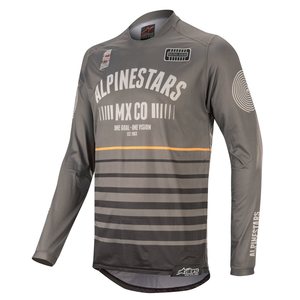 Alpinestars Racer Tech Flagship Paita Tum.harmaa/Musta/Oranssi XXL