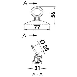 Osculati Removable fender lock
