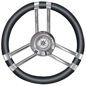 Osculati Steer.wheel C SS/black 350mm