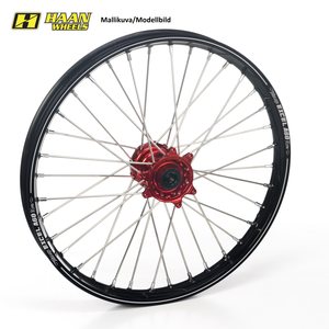 Haan Wheels CR/CRF250/450 95- 21-1,60 RED HUB/A60 RIM/RED NIPPLES/BLACK SPOKES