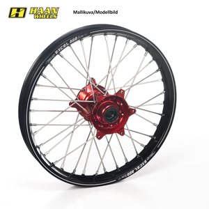 Haan Wheels CRF250 14- 19-1,85 RED HUB/A60 RIM/RED NIPPLES/BLACK SPOKES
