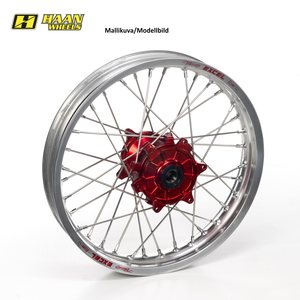 Haan Wheels CRF450 13- 19-2,15 RED HUB/SILVER RIM/BLACK SPO/BLACK NIP