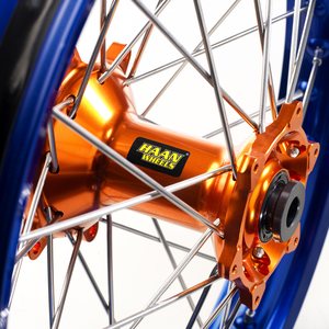 Haan Wheels KX 125/250 / KXF250/450 06-18 21-1,60 ORANGE HUB/BLUE RIM