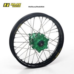 Haan Wheels KX450F 03- 17-5,00 GREEN HUB/BLACK RIM