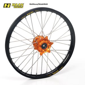 Haan Wheels SX85 12- 19-1,40 BLACK RIM/ORANGE HUB