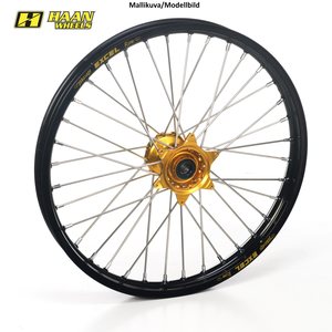 Haan Wheels SX&SXF&EXC MODELS 03-14, HSB 03-13 21-1,60 BLACK RIM/GOLD HUB