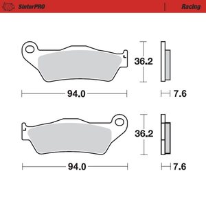 Moto-Master Brakepad KTM: 125-200-250-300-350-360-380-440-500, All SX E