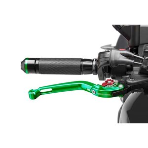 Puig Foldable Brake Lever 16'C/Green Selector C/Red