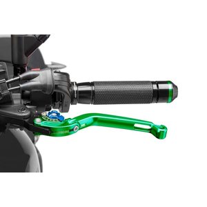 Puig Foldable Clutch Lever 16'C/Green Selector C/Blue