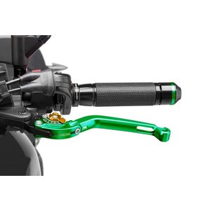 Puig Foldable Clutch Lever 16'C/Green Selector C/Gold