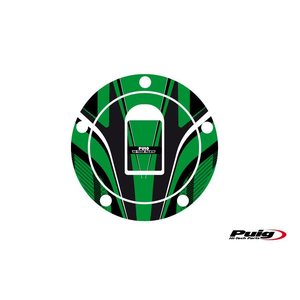 Puig Fuel Cap Cover Radical Kawasaki C/Green