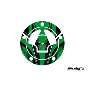Puig Fuel Cap Cover Radical Kawasaki C/Green