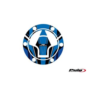 Puig Fuel Cap Cover Mod. Radical Kawasaki C/Blue