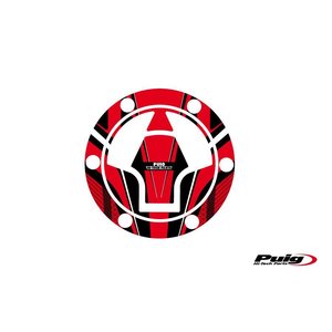 Puig Fuel Cap Cover Mod. Radical Kawasaki C/Red
