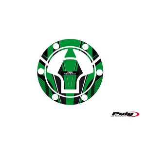 Puig Fuel Cap Cover Mod. Radical Kawasaki C/Green