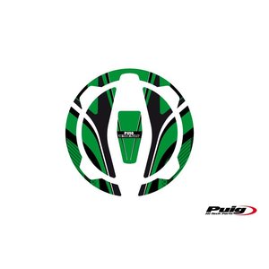 Puig Fuel Cap Cover Mod. Radikal Kawasaki C/Green