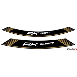 Puig Kit 8 Rim Strips Kymco Ak550 C/Gold