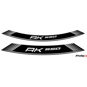 Puig Kit 8 Rim Strips Kymco Ak550 C/Silver