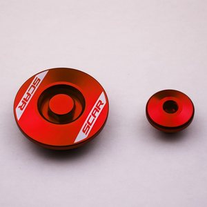 Scar Engine Plugs - Suzuki Red color