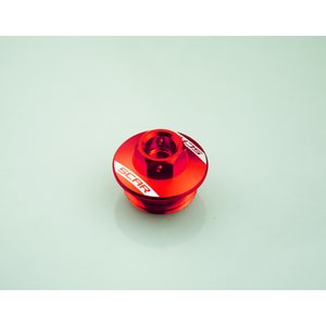 Scar Oil Filler Plug - Honda/Kawasaki/Yamaha Red color