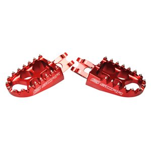 Scar Evolution Footpegs - Honda/Kawasaki Red color