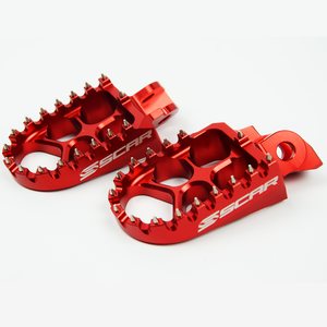 Scar Evolution Footpegs - RM85 All Red color