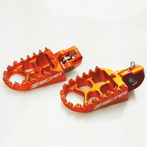 Scar Evolution Footpegs -Ktm/Husq. Orange color