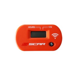 Scar Wireless Hour Meter working by vibrations - Orange color