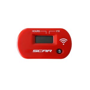 Scar Wireless Hour Meter working by vibrations - Red color
