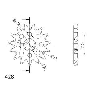 Supersprox / JT Front sprocket 1263.16