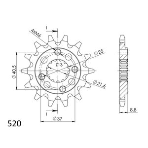 Supersprox / JT Front sprocket 1309.15