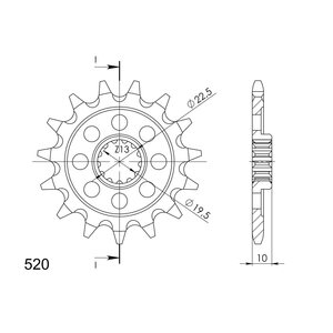 Supersprox / JT Front sprocket 432.13 SC