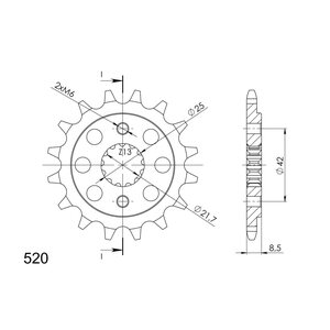 Supersprox / JT Front sprocket 512.17