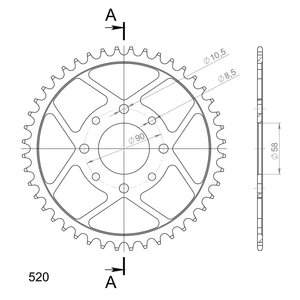Supersprox / JT Rear sprocket 273.44