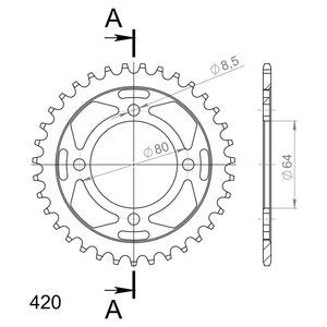 Supersprox / JT Rear sprocket 834,37