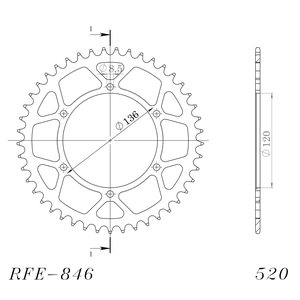 Supersprox / JT Rear sprocket 846.45