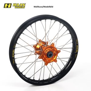 Haan Wheels KTM EXC & EXC-F 18-2.50 ORANGE HUB/BLACK RIM WITH CUSH