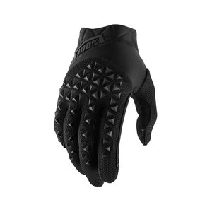 100% AIRMATIC GLOVES CHARCOAL, ADULT, S, BLACK